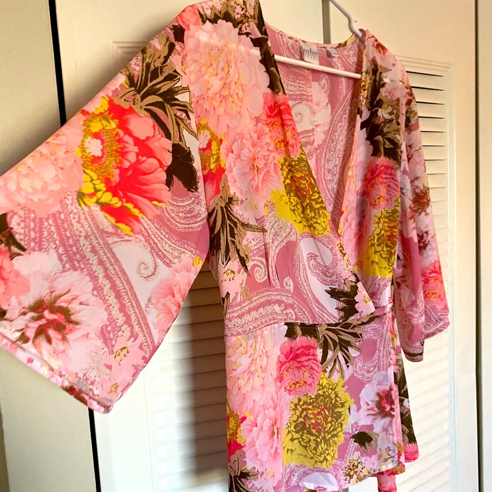 Soho Jeans Wrap Kimono L
